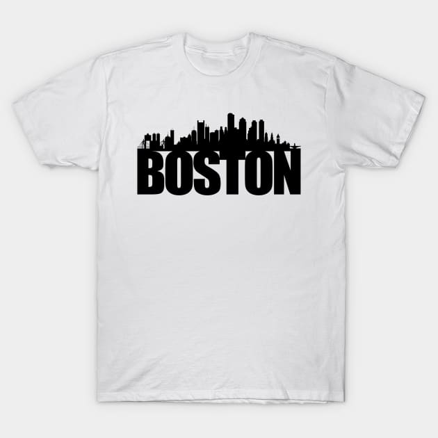 Boston Skyline T-Shirt by ianscott76